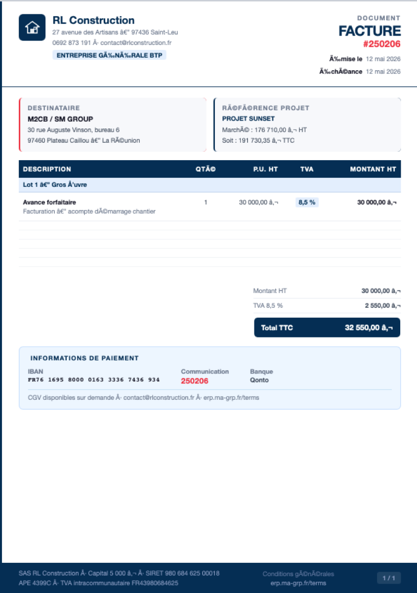 Smart BTP — Devis BTP