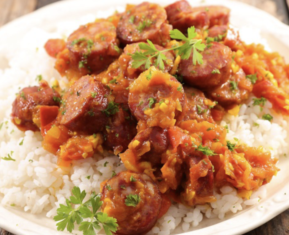 Rougail saucisse poulet