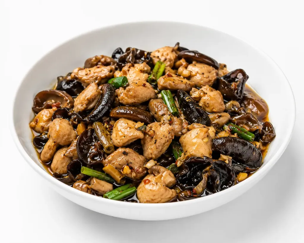 Cari poulet aux champignons