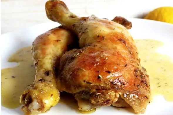 Cuisse de poulet rôti